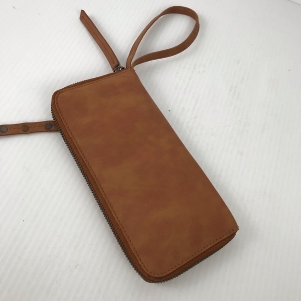 Free People Distressed Vegan Brown Wallet